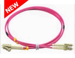 Broxnet Duplex LC/UPC to LC/UPC OM4 50/125 2.0mm 1M LSZH Fiber Patch Cable